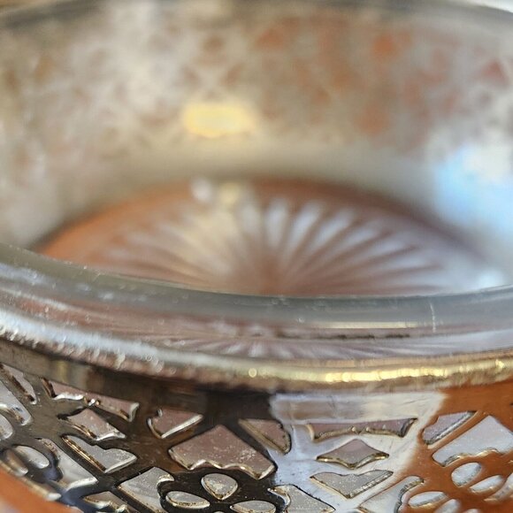 Vintage E&JB Ashtray Silver Plate Basket with Glass Bowl Insert READ - Picture 12 of 12